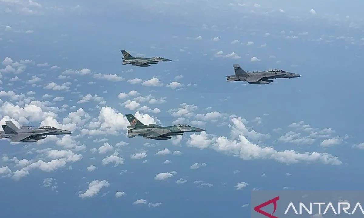 TNI AU dan Malaysia Gelar Patroli Udara Bersama di Perbatasan
